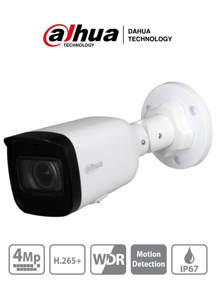 DAHUA IPC-HFW1431T1-ZS-S4 - Camara IP Bullet de 4 Megapixeles/ Lente Motorizado de 2.8 a 12mm/ H.265/ IR de 50 Metros/ WDR/ Ranura para MicroSD/ IP67 - DAHUA IPC-HFW1431T1-ZS-S4 - Camara IP Bullet de 4 Megapixeles/ Lente Motorizado de 2.8 a 12mm/ H.265/ IR de 50 Metros/ WDR/ Ranura para MicroSD/ IP67 -